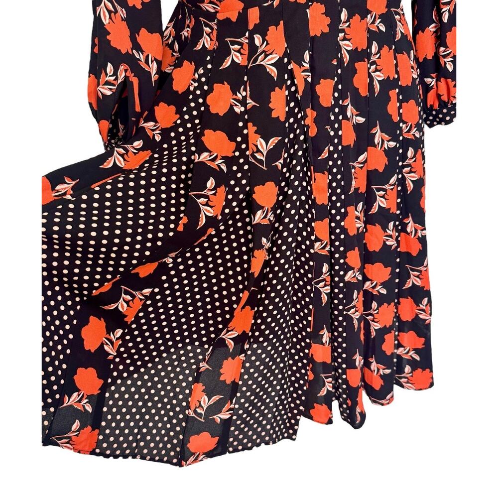 Ann Taylor Black and Red Floral Mini Dress - Picture 9 of 11